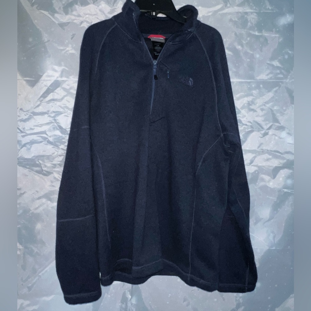 The North Face fleece pullover 3/4 zip Navy Blue L​